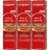 Colgate 3x Tandpasta Max White For Coffee, Tea & Wine 75 Ml