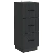 vidaXL Ladekast Zwart 33 x 34,5 x 87 cm Bewerkt hout