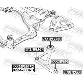 FEBEST Draagarm, wielophanging 0224-J33RH