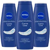 Nivea 3x Douchecrème Care 650 Ml