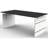 Kerkmann Büromöbelfabrik Form 4 Bureau Rechthoekig Antraciet Wang 1.800 (B) x 800 (D) x 760 (H) mm