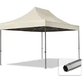 TOOLPORT 3x4,5 m Easy up partytent, PREMIUM staal 40mm, crème