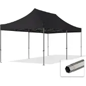 TOOLPORT 3x6 m Easy up partytent, PREMIUM staal 40mm, zwart