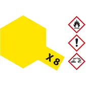 Tamiya Hobbyverf Acrylverf - X-8 Lemon Yellow - Gloss - Acryl - 23ml Verf potje - 23 ml