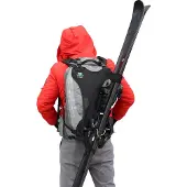 WANTALIS - SKI BAG - Ski bag voor rugzak - zwart