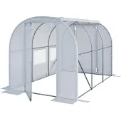 TOOLPORT Tunnelkas 2x3 m, PE-folie, wit