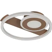 TRIO Moderne plafondlamp Horus mokka bruin