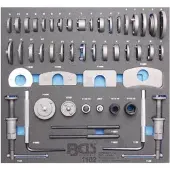Bgs Accessoires voor gereedschapskoffers, Werkplaatswagen inzetstuk 2/3: Remzuiger reset set 50-delig.