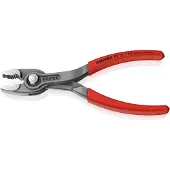 Knipex TwinGrip verstelbare grijptang | Antislip kunststof bekleed | Zwart geatramenteerd | Lengte 200 mm | Zelfbedieningskaart/blister - 82 01 200 SB