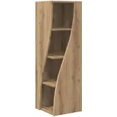 vidaXL Hoekkast 32x32x102cm Bewerkt hout Artisan Eiken