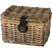Fastrider Sera Rotan Fietsmand - Naturel - 8L - Handgemaakt - met Klep