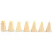 Hendi Set van 7 gekartelde spuitmondjes – diverse diameters