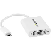 StarTech.com USB Type-C naar DVI video-adapter - - Wit - M/V - DVI-I - Verzendt videosignalen