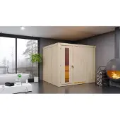 Karibu | Gobin Sauna met Dakkraag | Energiesparende Deur