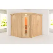 Karibu | Malin Sauna met Dakkraag | Energiesparende Deur