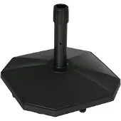 Outsunny -Sonnenschirmständer-PE, Zement--45,5L x 45,5B x 33H cm-Schwarz