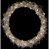 Mojawo LED-hangkrans / deurkrans, LED-krans, tafelkrans, diameter 30 cm, warm wit