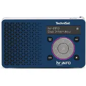 Technisat Digitradio 1 uur iNFO Editie donkerblauw/zilver - mono (DAB+, VHF), Radio, Zilver