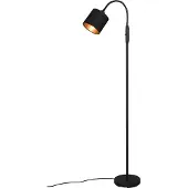 TRIO Vloerlamp Tommy 130cm zwart