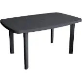 Inda Tuintafel, wit, 140x90x72 cm
