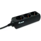 Equip UPS / PDU stekkerdoos met 3 contacten / zwart - 1,1 meter
