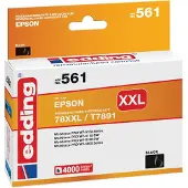 Edding Inktcartridge vervangt Epson 78XXL, T7891 Compatibel Zwart EDD-561 18-561