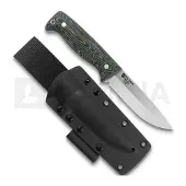Peltonen Knives M07 Full Tang, green micarta, kydex sheath
