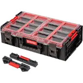 Qbrick System ONE Organizer 2XL 2.0 + Qbrick System ONE Connect Adapter stapelbaar 582 x 387 x 172 mm 19,5 l IP66 met 4 inlays en 12 verdelers