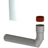 Burgerhout Steunbocht Rvs 80-80 87° Fixed-flex