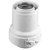 Burgerhout TwinSafe verloopstuk Ø60/100 naar Ø80/125mm PP -