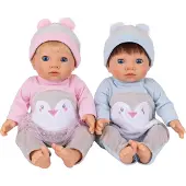 Tiny Treasures Puppen - Zwillinge - Baby Penguin Set - - One Size - Puppen