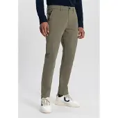Dstrezzed Charlie Slimfit Chino Army Green Size: W31L32 | Chinos Outlet | Heren | Bruin