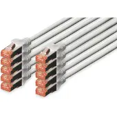 Digitus DK-1644-010-10 netwerkkabel Grijs 1 m Cat6 S/FTP (S-STP)