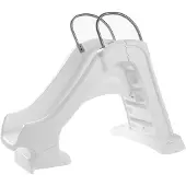 Step2 Vero Poolside Zwembad Glijbaan van Kunststof in Wit | WaterGlijbaan met Antisliptreden, Verzwaarbare Voet en UV20-Kunststof – voor Ingebouwde Zwembaden | 1,2 meter