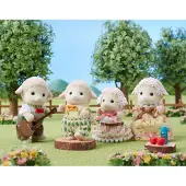 Sylvanian Families - Sheep Family - 4 articulated and carefully dressed figures