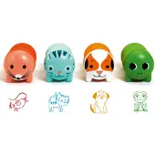 Adlibris Stempelset - Animals -Pack - Garden - - One Size - Kreatives Spielset