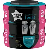 Tommee tippee Twist & Click Navulcassettes 3 stuks