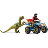 Schleich Dinosaurs Quad Escape From Velociraptor Veelkleurig 4-12 Years Kinderen
