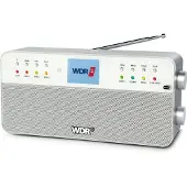 Dual WDR DAB+ radio met 8 voorgeprogrammeerde zenders, Bluetooth en afstandsbediening