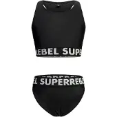 Superrebel - Carmel tanktop bikini - Black - Maat 140