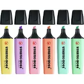 Adlibris BOSS ORIGINAL Tekstmarker Kleurenassortiment Medium Beitelpunt 2 - 5 mm 6 Stuks