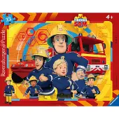 Ravensburger Sam, de brandweerman, 30-48 stukjes. Puzzel met afbeelding in een kader