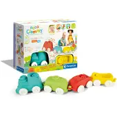 Clementoni - Sensorische trein - Baby speelgoed - Zachte trein - Soft Clemmy - Handvaardigheid - 6-36 maanden