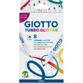 Giottos 8 glitterstiften Turbo