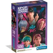 Clementoni Kpop Demon Hunters Puzzel, 500 stukjes - Puzzel voor volwassenen, afmetingen 49 x 36 cm - Uitdagende puzzel voor volwassenen van , artikelnummer 35625