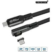 Microconnect MC-LS-USB4CC0.5-A, 0,5 meter, USB-C, USB-C, USB4 Gen 3x2, zwart