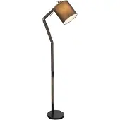 Globo Lighting Metalen zwarte vloerlamp retro Globo Mattis
