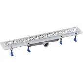 Aqualine Marmi Vloerafvoer met RVS rooster, L-710, DN50