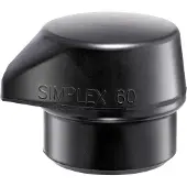 HALDER SIMPLEX Impact Insert Rubber Samenstelling, Zwart, 80S