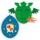 Amscan Ballonnen Knight 35,5 Cm Latex Blauw/groen 3 Stuks